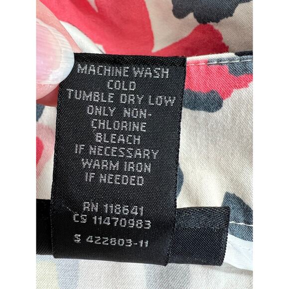 Lane Bryant Floral Print Flare Skirt Womens Size 28 Side Zip Office Event - Picture 7 of 7